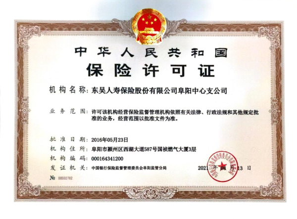 阜阳中心支公司